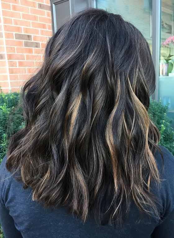 Top 30 Chocolate Brown Hair Color Ideas & Styles For 2018 Pertaining To Short Bob Hairstyles With Piece Y Layers And Babylights (Photo 25 of 25)