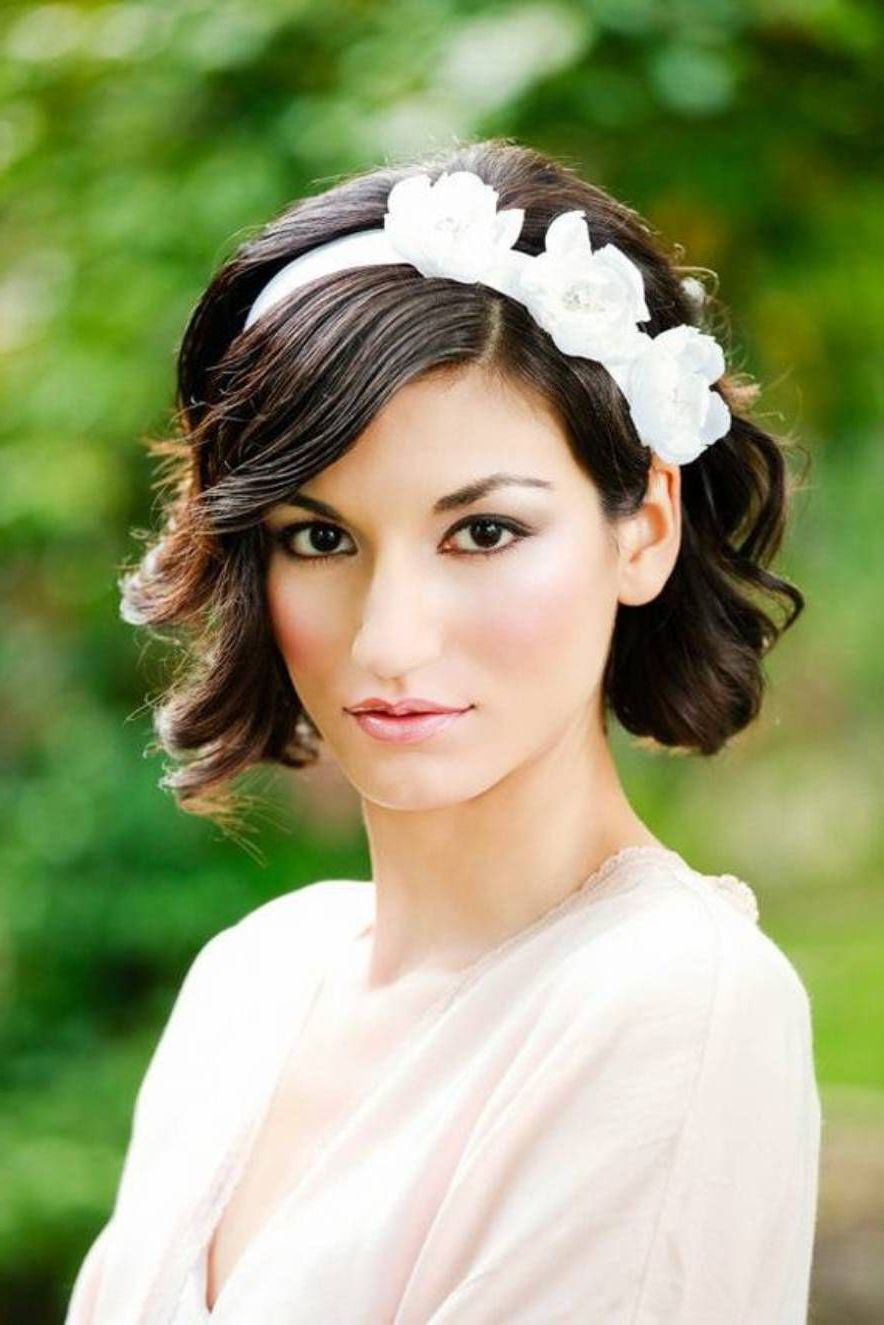Wedding Hairstyles For Short Hair Women's | Let's Get Married Regarding Short Hairstyle For Wedding Guest (Photo 20 of 25)