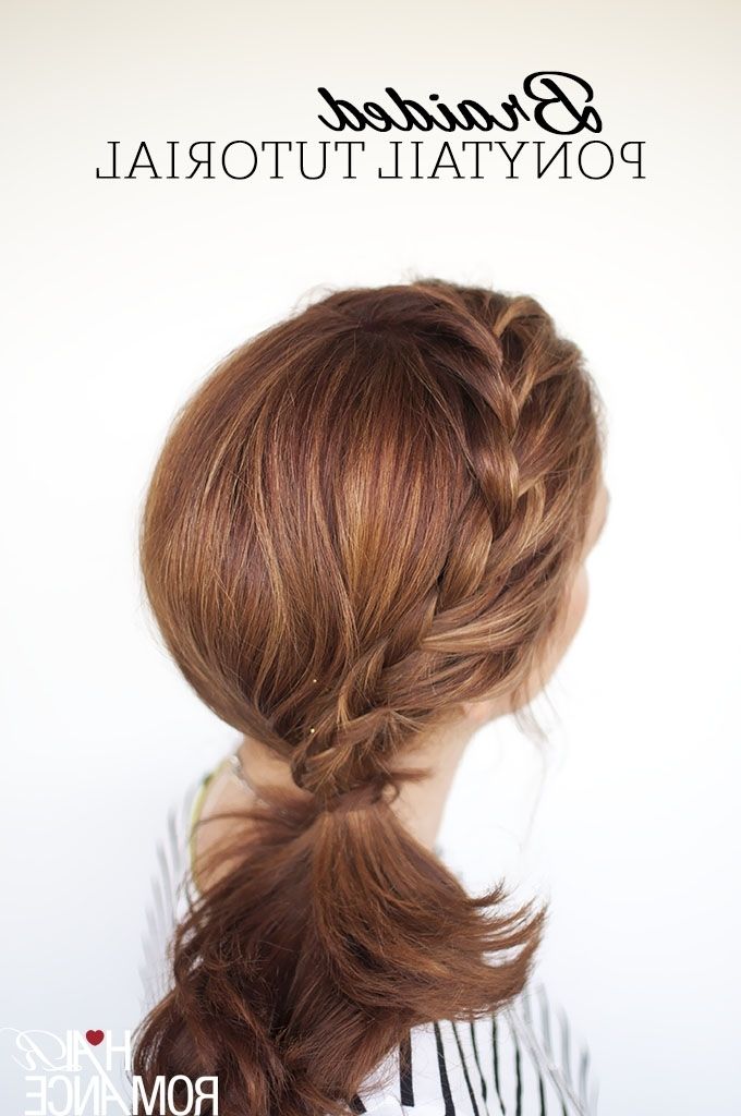 Weekend Style – Braided Ponytail Tutorial – Hair Romance In Wavy Side Ponytails With A Crown Braid (Photo 23 of 25)