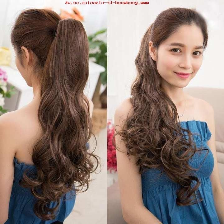 Women Long Wavy Ponytail Wig Pony Hairpiece Extension – Intl Intended For Wavy Ponytails With Flower (View 25 of 25)