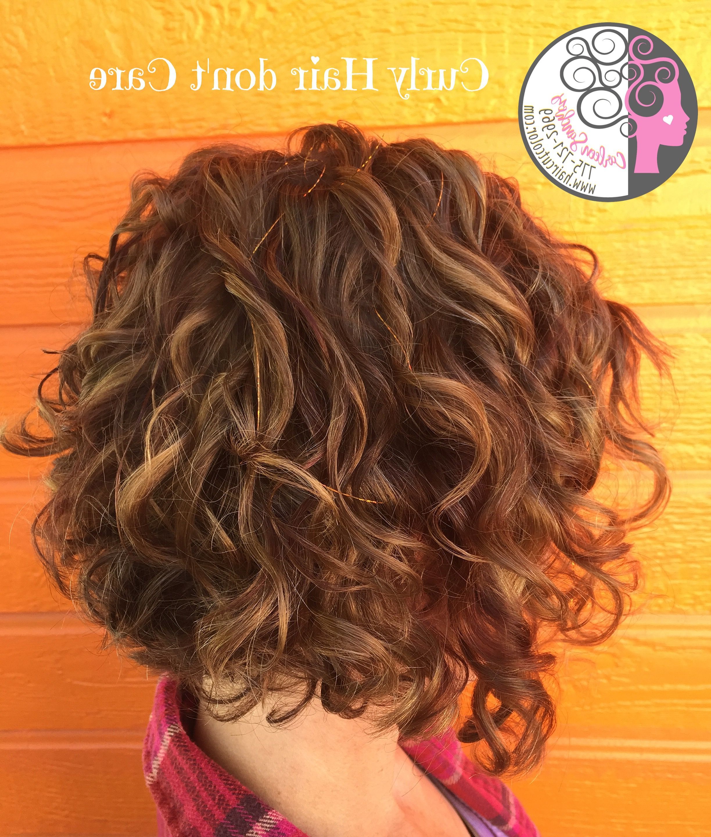 Www.haircutcolor Naturally Curly Bob With Balayage High And Low With Nape Length Curly Balayage Bob Hairstyles (Photo 8 of 25)