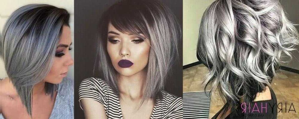 10+ Black And Silver Ombre Hairstyles For Hair Extension Users Throughout Silver And Sophisticated Hairstyles (View 6 of 25)