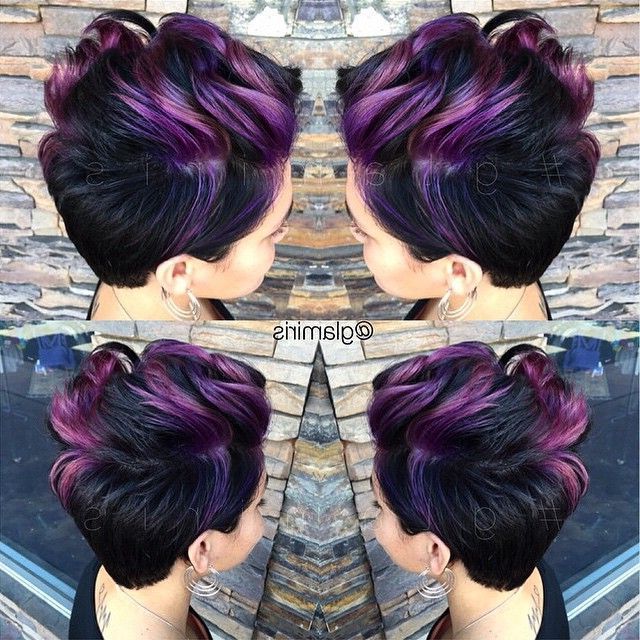 20 Gorgeous Wavy And Curly Pixie Hairstyles: Short Hair Ideas In Short Messy Lilac Hairstyles (View 18 of 25)