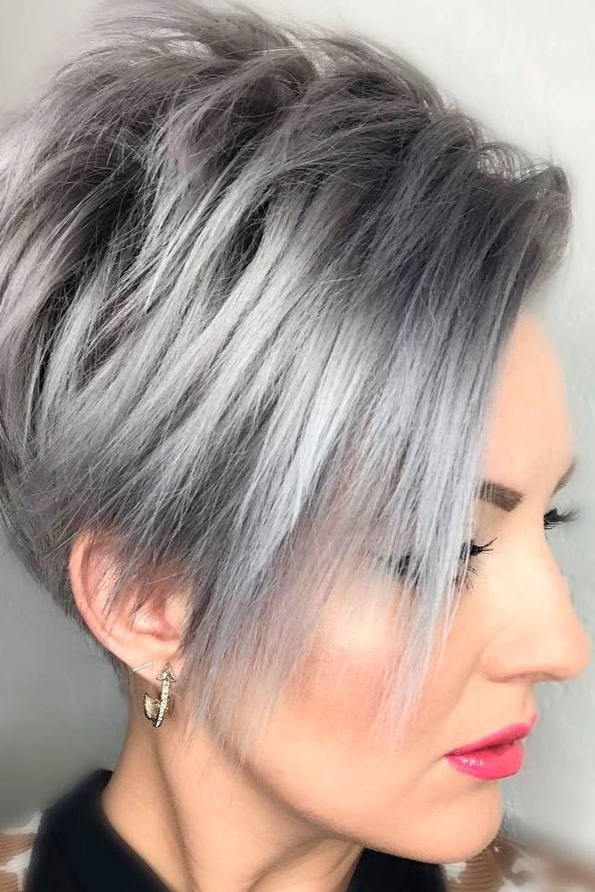 20 Trendy, Short Haircuts For Women Over 50 | Hair | Pinterest With Airy Gray Pixie Hairstyles With Lots Of Layers (Photo 3 of 25)