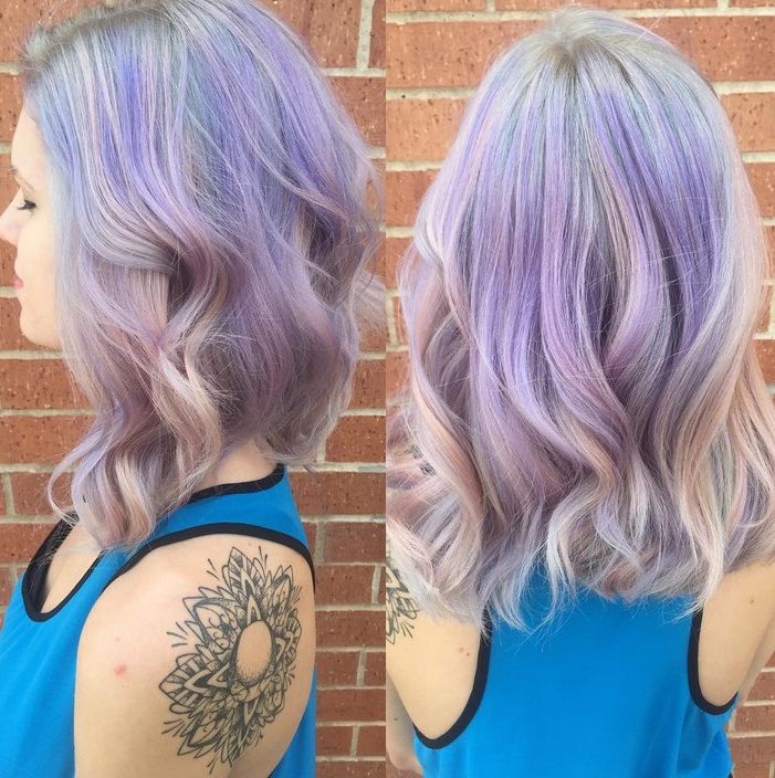 21 Gorgeous Pastel Purple Hairstyles – Pretty Designs Throughout Short Messy Lilac Hairstyles (Photo 11 of 25)