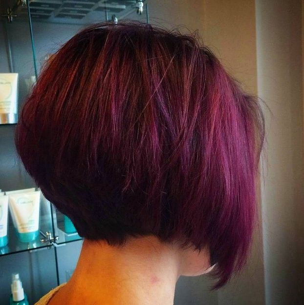 22 Stacked Bob Hairstyles For Your Trendy Casual Looks – Pretty Designs Inside Rounded Bob Hairstyles With Stacked Nape (Photo 16 of 25)