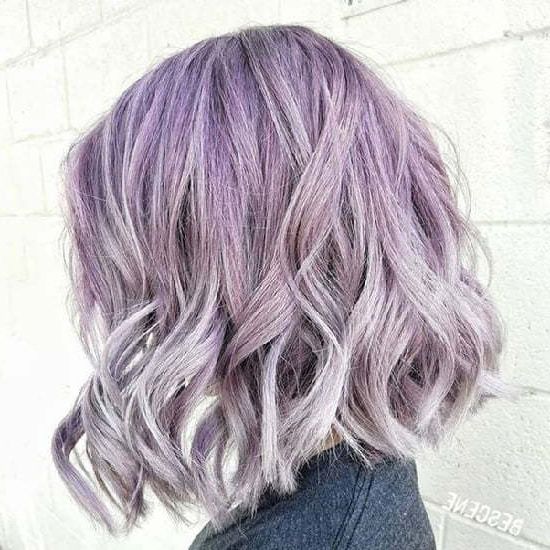 25 Brightest Short Curly Bob Styles For Your Inspiration – Hairstylecamp Pertaining To Silver Bob Hairstyles With Hint Of Purple (View 23 of 25)