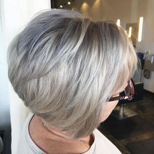 30 Best Platinum Blonde Hair Colors For 2018 With Regard To Silver Bob Hairstyles With Hint Of Purple (Photo 10 of 25)