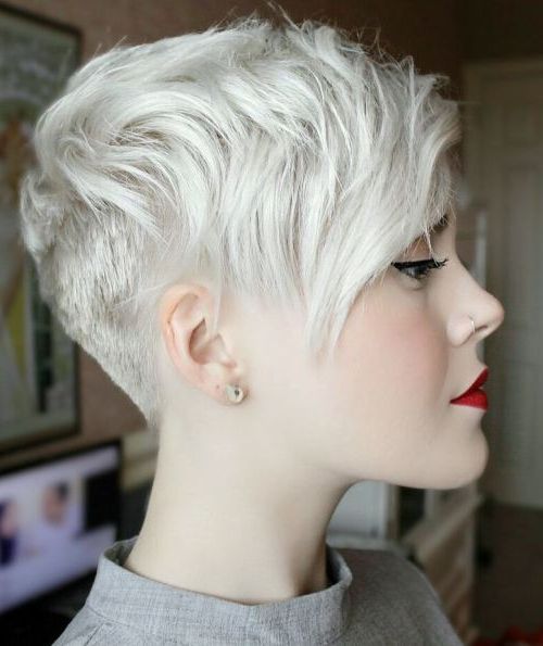 30 Hottest Pixie Haircuts 2019 – Classic To Edgy Pixie Hairstyles Throughout Voluminous Gray Pixie Haircuts (Photo 11 of 25)