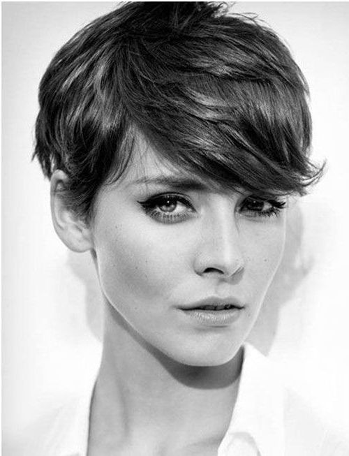 30 Perfect Pixie Haircuts For Chic Short Haired Women Within Airy Gray Pixie Hairstyles With Lots Of Layers (Photo 20 of 25)