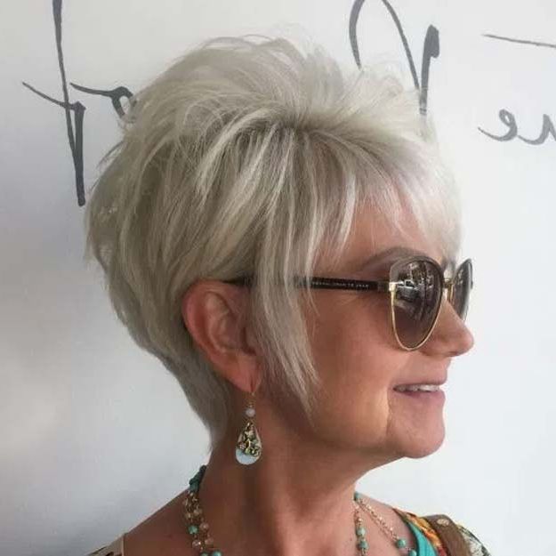 33 Best Hairstyles For Your 60s – The Goddess Inside Voluminous Gray Pixie Haircuts (View 4 of 25)
