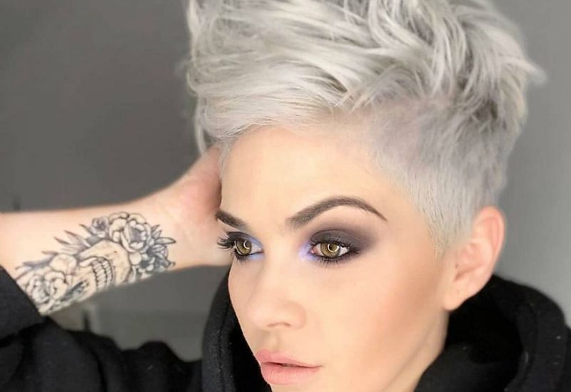 34 Greatest Short Haircuts And Hairstyles For Thick Hair For 2018 For Voluminous Gray Pixie Haircuts (Photo 16 of 25)