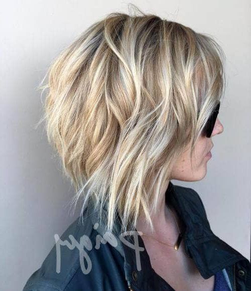 50 Fresh Short Blonde Hair Ideas To Update Your Style In 2018 Within Short Layered Blonde Hairstyles (Photo 6 of 25)