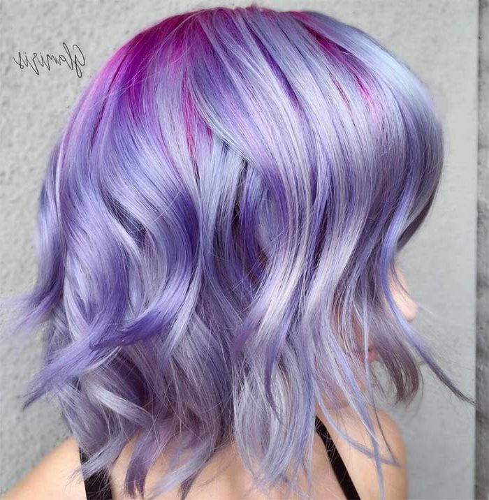 50 Lovely Purple & Lavender Hair Colors – Purple Hair Dyeing Tips In Short Messy Lilac Hairstyles (Photo 12 of 25)