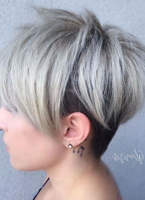 55 Short Hairstyles For Women With Thin Hair | Fashionisers Throughout Airy Gray Pixie Hairstyles With Lots Of Layers (Photo 14 of 25)