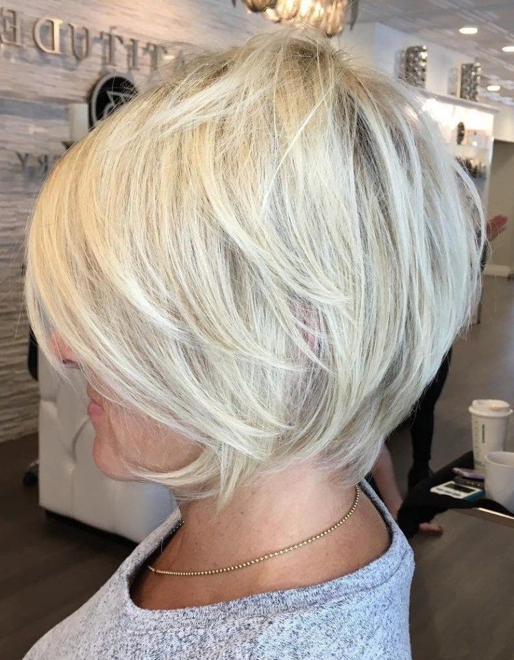 90 Classy And Simple Short Hairstyles For Women Over 50 In 2018 With Airy Gray Pixie Hairstyles With Lots Of Layers (Photo 5 of 25)