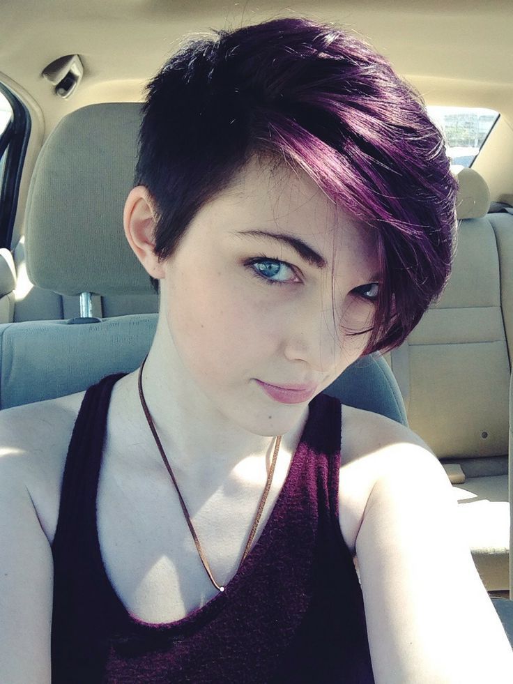 Best Hairstyle Ideas For Short Length Black Hairstyles With Plum Regarding Short Messy Lilac Hairstyles (Photo 21 of 25)