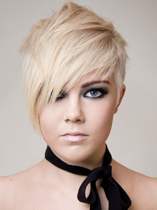 Short Blonde Hair With Long Fringe | Hairstyles | Hair Photo Pertaining To Choppy Blonde Pixie Hairstyles With Long Side Bangs (Photo 8 of 25)