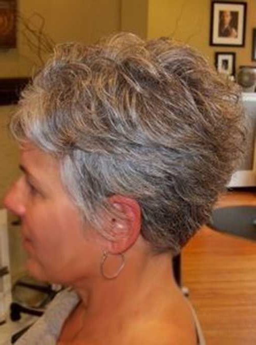 Short Haircuts For Grey Hair | Hair | Pinterest | Hair, Short Hair Pertaining To Airy Gray Pixie Hairstyles With Lots Of Layers (Photo 9 of 25)