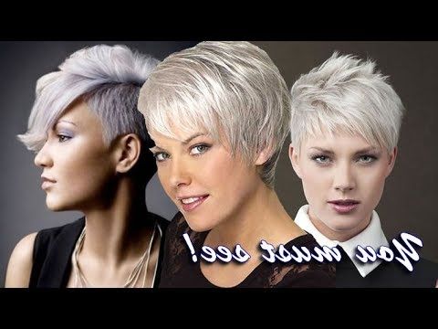 Short Pixie Haircuts For Gray Hair | Latest Hairstyle & Color Ideas Regarding Gray Pixie Hairstyles For Over  (View 21 of 25)