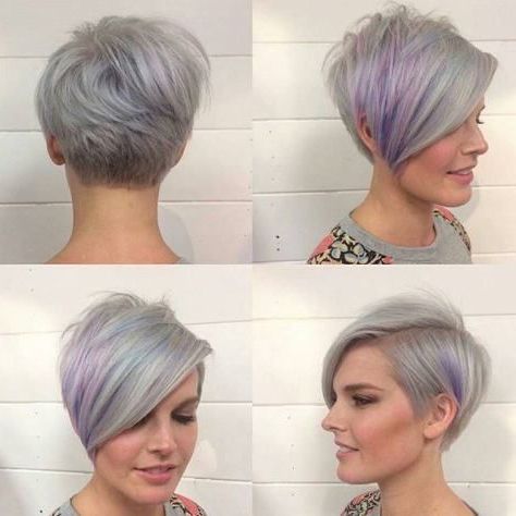 Short Silver Pixie Haircut Trends 2017 / 2018 | Short Hair 2017 In Inside Asymmetrical Silver Pixie Hairstyles (View 3 of 25)
