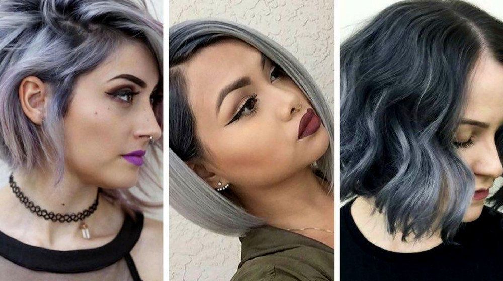 Silver Ombre Hair | Beautiful Hairstyles For Short Hair | Makeup In Silver And Sophisticated Hairstyles (View 9 of 25)
