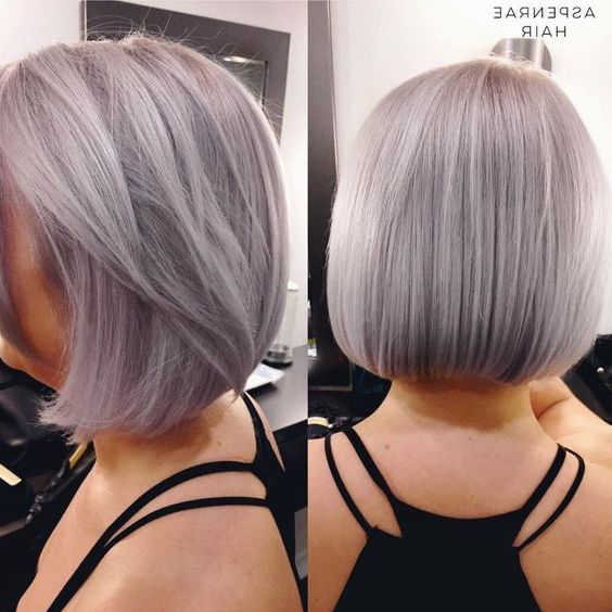 Stunning Silver Bob Haircuts! – Omg Love Beauty! With Silver Bob Hairstyles With Hint Of Purple (View 17 of 25)