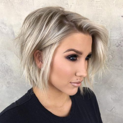 Top 27 Haircuts For Heart Shaped Faces Of 2018 | Latest Hairstyles Intended For Layered Platinum Bob Hairstyles (View 16 of 25)