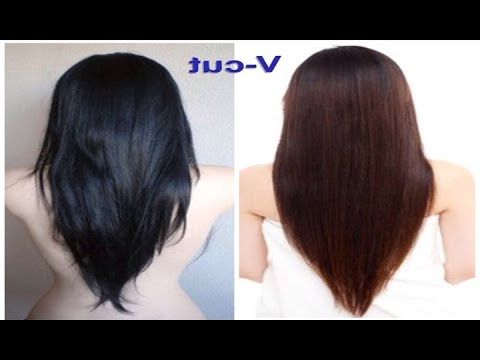 V Cut Beautiful Hairstyle For Women – Youtube Intended For Short Bob Hairstyles With Long V Cut Layers (Photo 17 of 25)