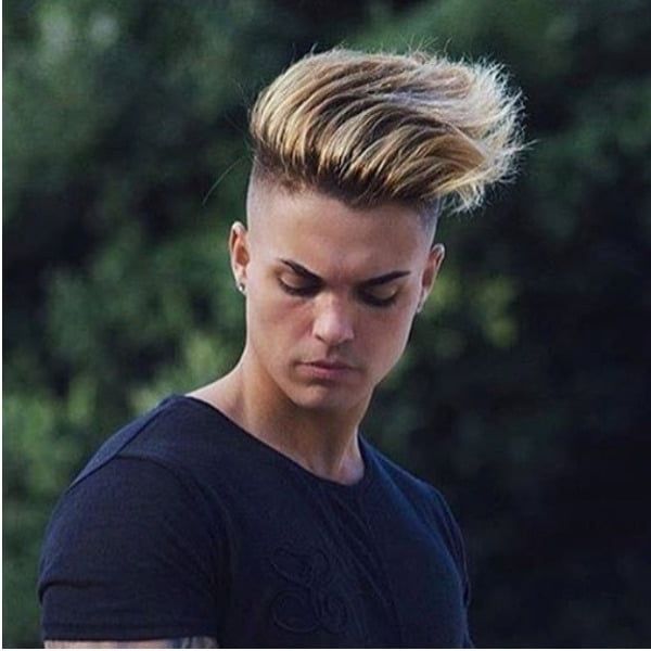 15 Best Mohawk Fade Haircuts For Men – The Trend Spotter Pertaining To Mohawk Haircuts With Blonde Highlights (View 24 of 25)