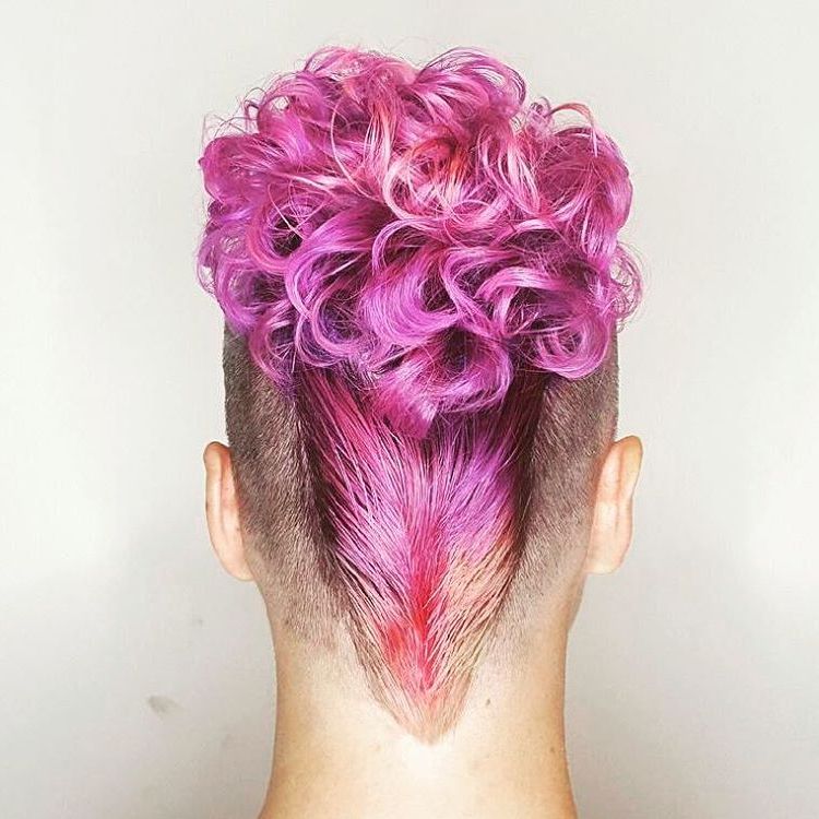 15 Gorgeous Mohawk Hairstyles For Women This Year In Pink And Purple Mohawk Hairstyles (Photo 17 of 25)