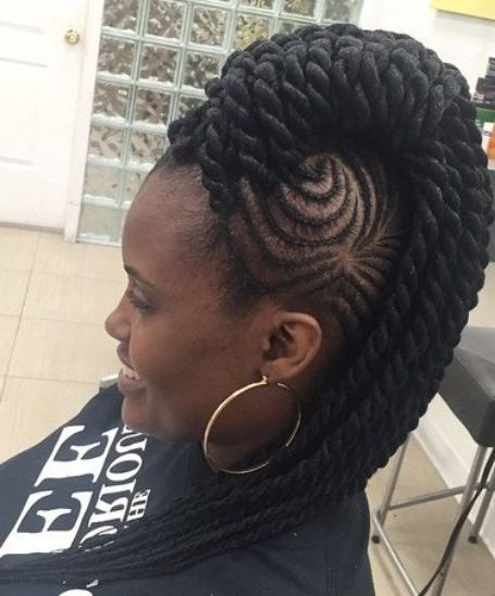 Featured Photo of 2024 Latest Mohawk Hairstyles with Multiple Braids