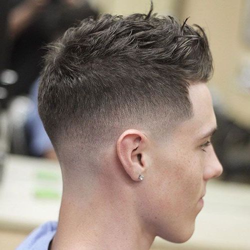 25 Best Men's Crew Cut Hairstyles (2019 Guide) | Short Haircuts For Intended For Long Platinum Mohawk Hairstyles With Faded Sides (View 8 of 25)