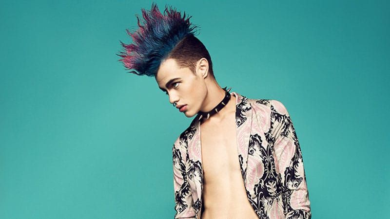 30 Awesome Mohawk Hairstyles For Men – The Trend Spotter With Textured Blue Mohawk Hairstyles (View 13 of 25)