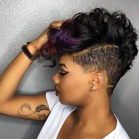 30 Pics Of Stylish Curly Mohawk Hairstyles For Black Women Pertaining To Classy Wavy Mohawk Hairstyles (Photo 5 of 25)