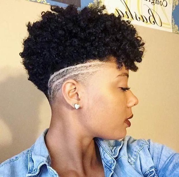 31 Best Short Natural Hairstyles For Black Women | Frohawk & Mohawk Intended For Curl–accentuating Mohawk Hairstyles (View 22 of 25)