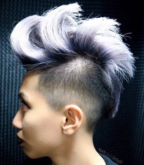 35 Short Punk Hairstyles To Rock Your Fantasy – Page 8 – Foliver Blog Pertaining To Silvery White Mohawk Hairstyles (Photo 17 of 25)