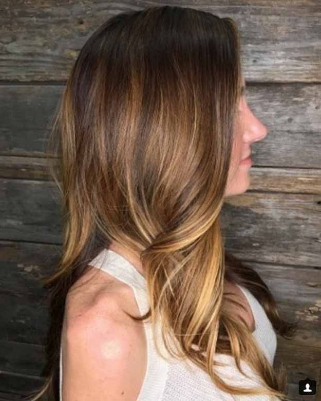 41 Balayage Hair Ideas In Brown To Caramel Shades – The Goddess For Most Popular Medium Brown Tones Hairstyles With Subtle Highlights (Photo 20 of 25)