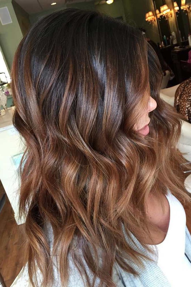 44 Balayage Hair Ideas In Brown To Caramel Tone | Fix That Weave In Recent Medium Brown Tones Hairstyles With Subtle Highlights (Photo 6 of 25)