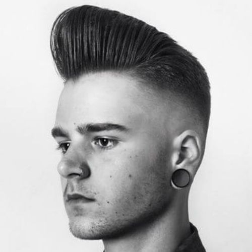 50 Charming Slick Back Hairstyles For Men – Men Hairstyles World Throughout Retro Curls Mohawk Hairstyles (View 8 of 25)