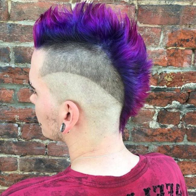 50 Modern Mohawk Haircut Styles – Make Your Daring Elegant Throughout Pink And Purple Mohawk Hairstyles (Photo 9 of 25)