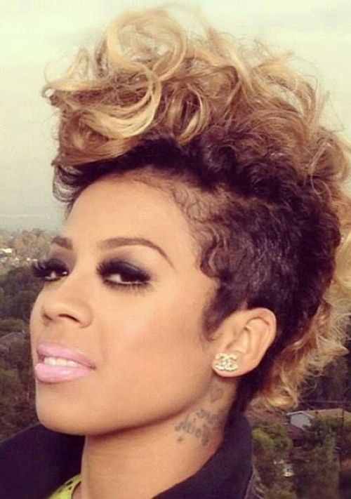 50 Mohawk Hairstyles For Black Women | Stayglam Intended For Blonde Mohawk Hairstyles (Photo 10 of 25)