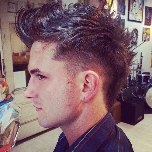 55 Coolest Faux Hawk Haircuts For Men – Men Hairstyles World In Voluminous Tapered Hawk Hairstyles (Photo 6 of 25)
