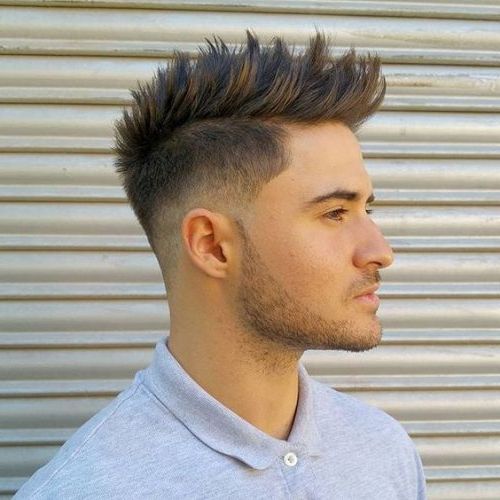 55 Coolest Faux Hawk Haircuts For Men – Men Hairstyles World Inside Soft Spiked Mohawk Hairstyles (Photo 25 of 25)