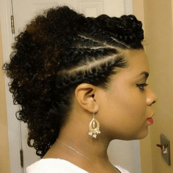 6 Edgy Braided Mohawk Hairstyles For Black Women In 2014 Pertaining To Twist Curl Mohawk Hairstyles (Photo 6 of 25)