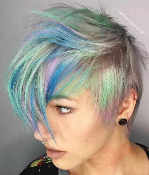 70 Most Gorgeous Mohawk Hairstyles Of Nowadays | Hair | Pinterest Within Holograph Hawk Hairstyles (Photo 4 of 25)