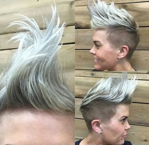 70 Most Gorgeous Mohawk Hairstyles Of Nowadays | Hair | Pinterest Within Spiky Mohawk Hairstyles With Pink Peekaboo Streaks (View 14 of 25)