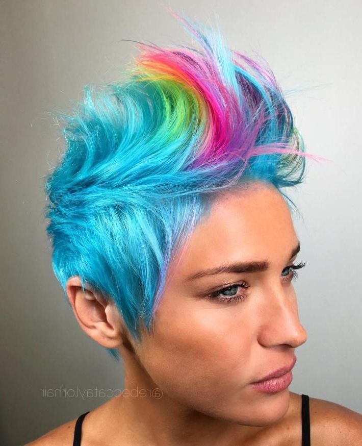 70 Most Gorgeous Mohawk Hairstyles Of Nowadays In 2018 | Hair For Holograph Hawk Hairstyles (Photo 11 of 25)