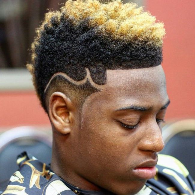 90 Trendy Taper Fade Afro Haircuts – Keep It Simple (2018) Regarding Bleached Mohawk Hairstyles (View 23 of 25)