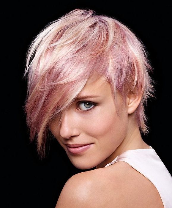 Best Champagne Pink Hair Dye | Janie's Favorites??? | Pinterest Regarding Spiky Mohawk Hairstyles With Pink Peekaboo Streaks (View 15 of 25)